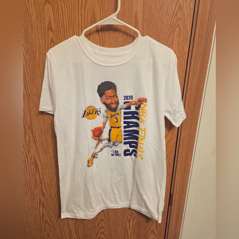 Fanatics Los Angeles Lakers 2020 NBA Finals Champs Shirt Medium Men's NWOT